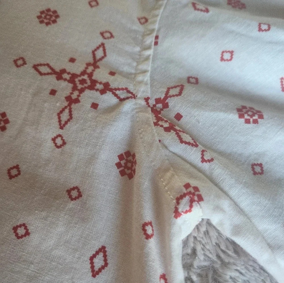 Men's Red & Cream Holiday Button Up by Pacsun Sz Med - Picture 6 of 8